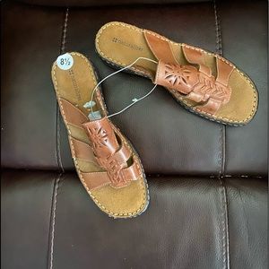 NATURALIZER Leather Sandals Sz 8.5